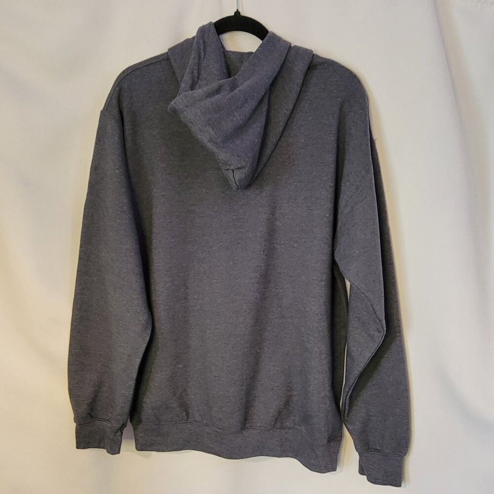 NWT Gray "Vegan for the Voiceless" Hooded Sweatshirt, Men's M, Cotton Blend - Picture 2 of 5